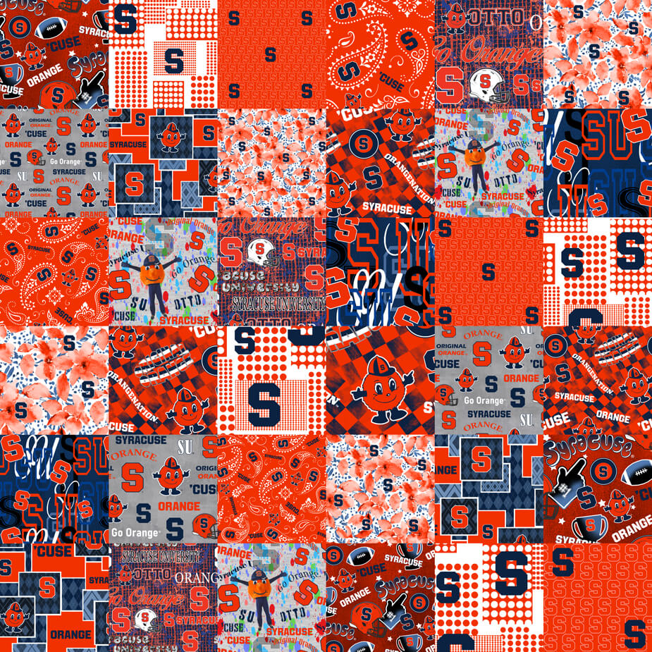 NCAA-Syracuse Collegiate Cheater Quilt Allover Cotton