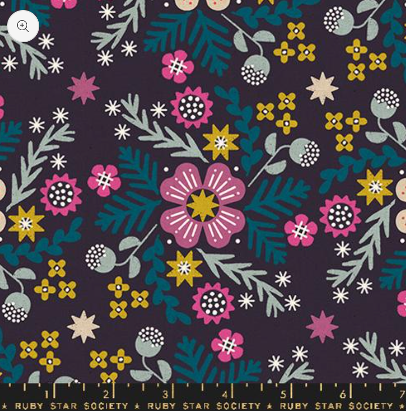 Pivot Canvas Linen Eggplant by Ruby Star by the yard