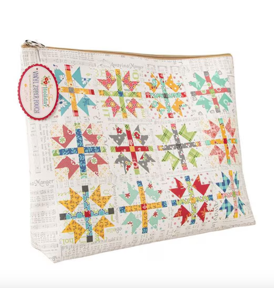 Lori Holt Home Town Holiday Vinyl Project Bag