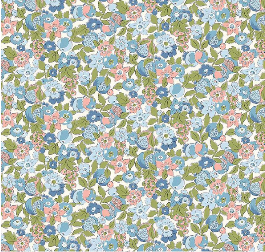 Liberty Tree of Life Woodland Pastels Bountiful Fruits by the yard