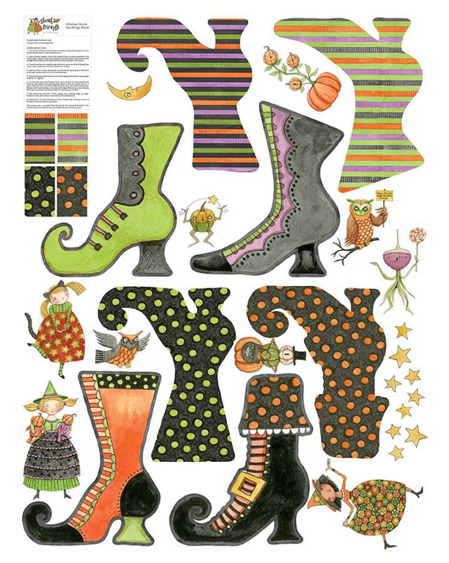 Ghoul Friends Witches' Boots Felt Panel