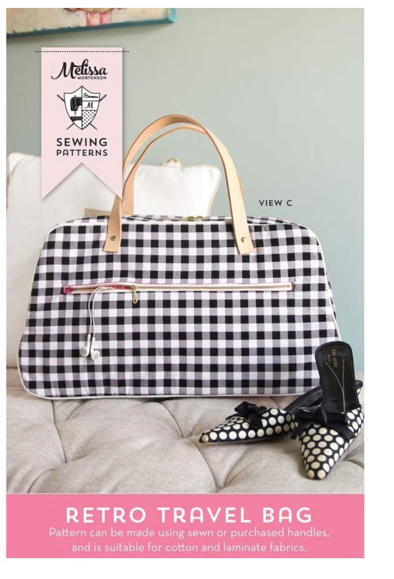 Melissa Mortenson Retro Travel Bag Pattern