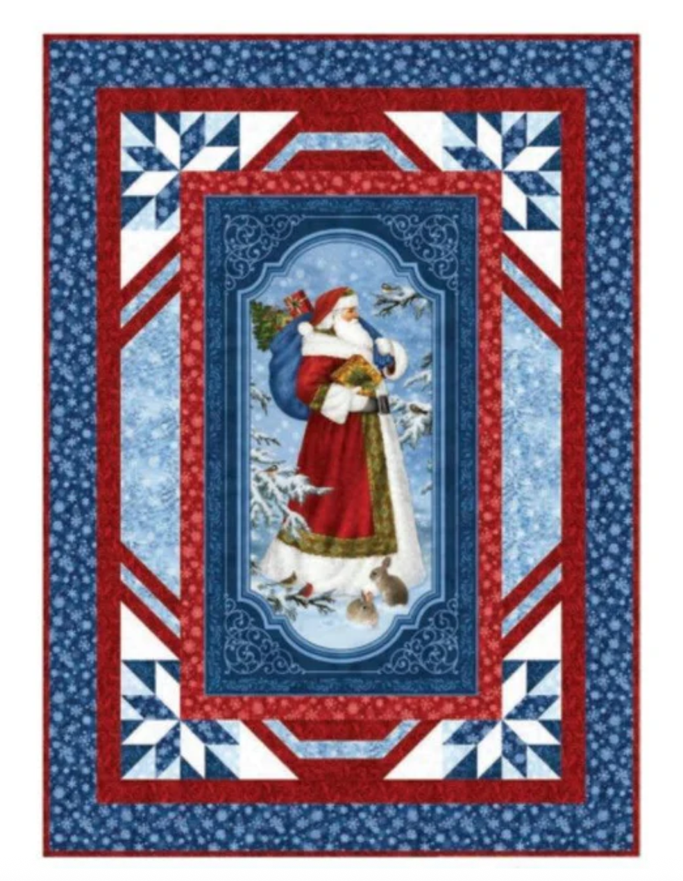 St. Nicholas Crystal Corners Quilt Kit from Northcott