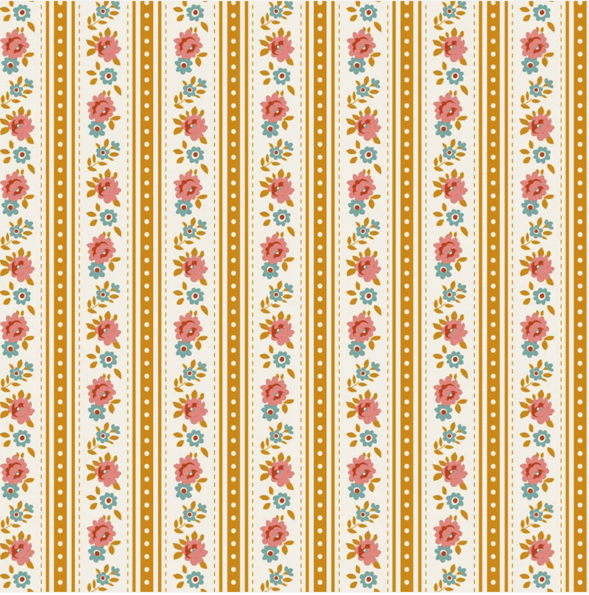 Pre Order Agnes Ochre - Village Life by Tilda Fabrics fulfilled October 2026