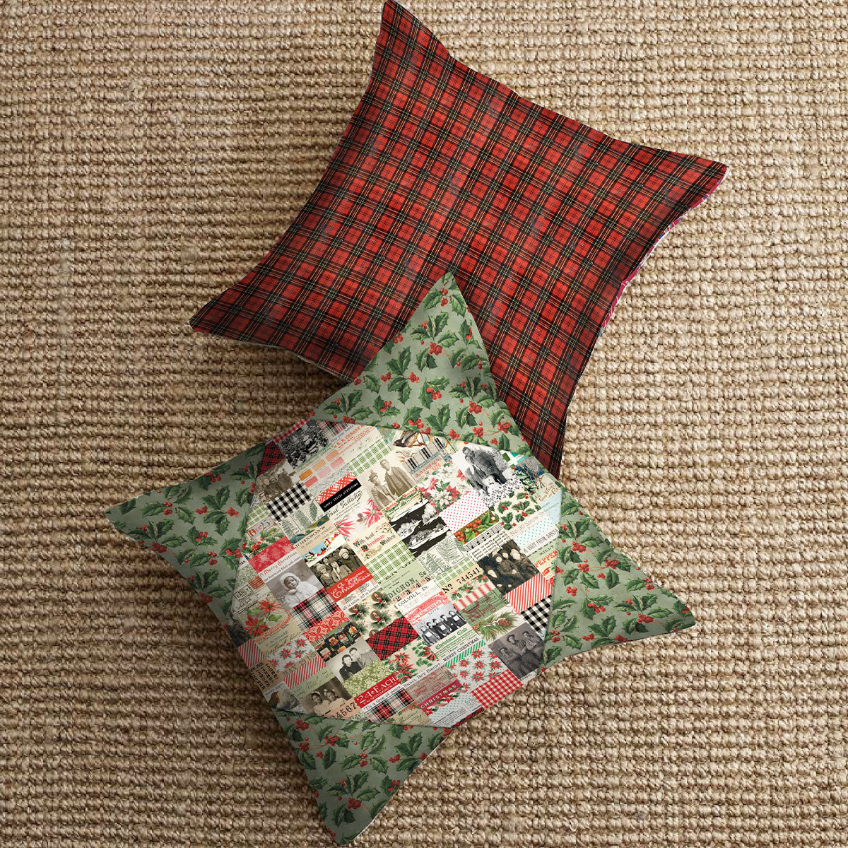 Christmas Holly Canvas - Christmas || Palette Seasonal Canvas Cloth from Time Holtz