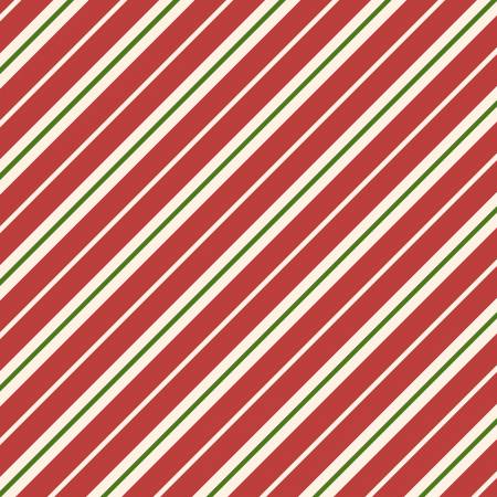 Gingerbread Christmas  Red Diagonal Stripe