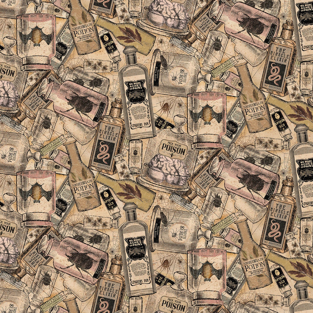 Multi Color Gothic Halloween Digital Potions