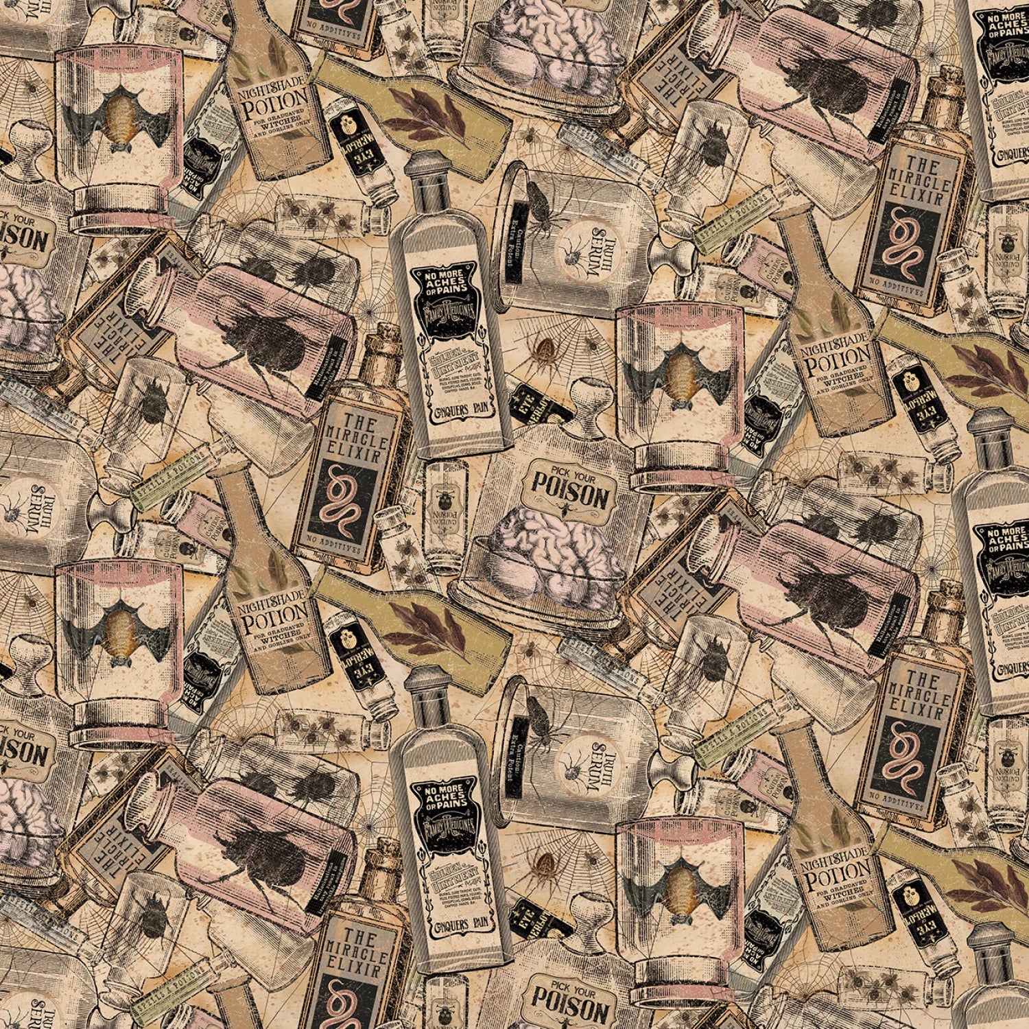 Multi Color Gothic Halloween Digital Potions