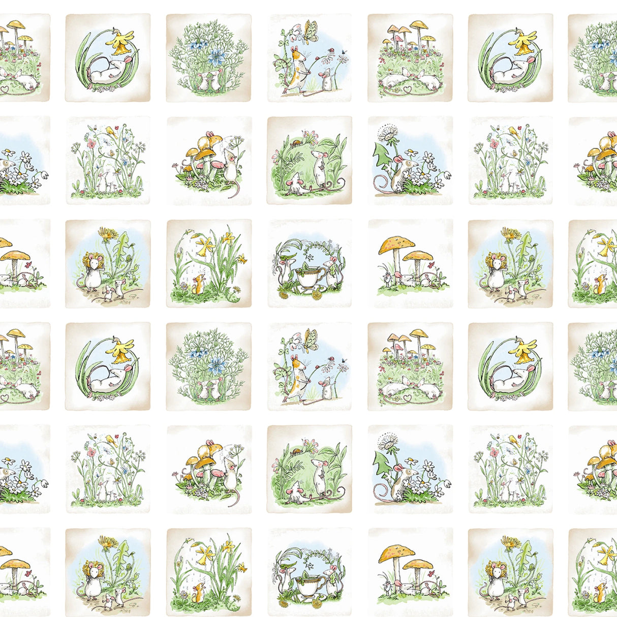 White Mouseplay Small Blocks from clothworks by the yard