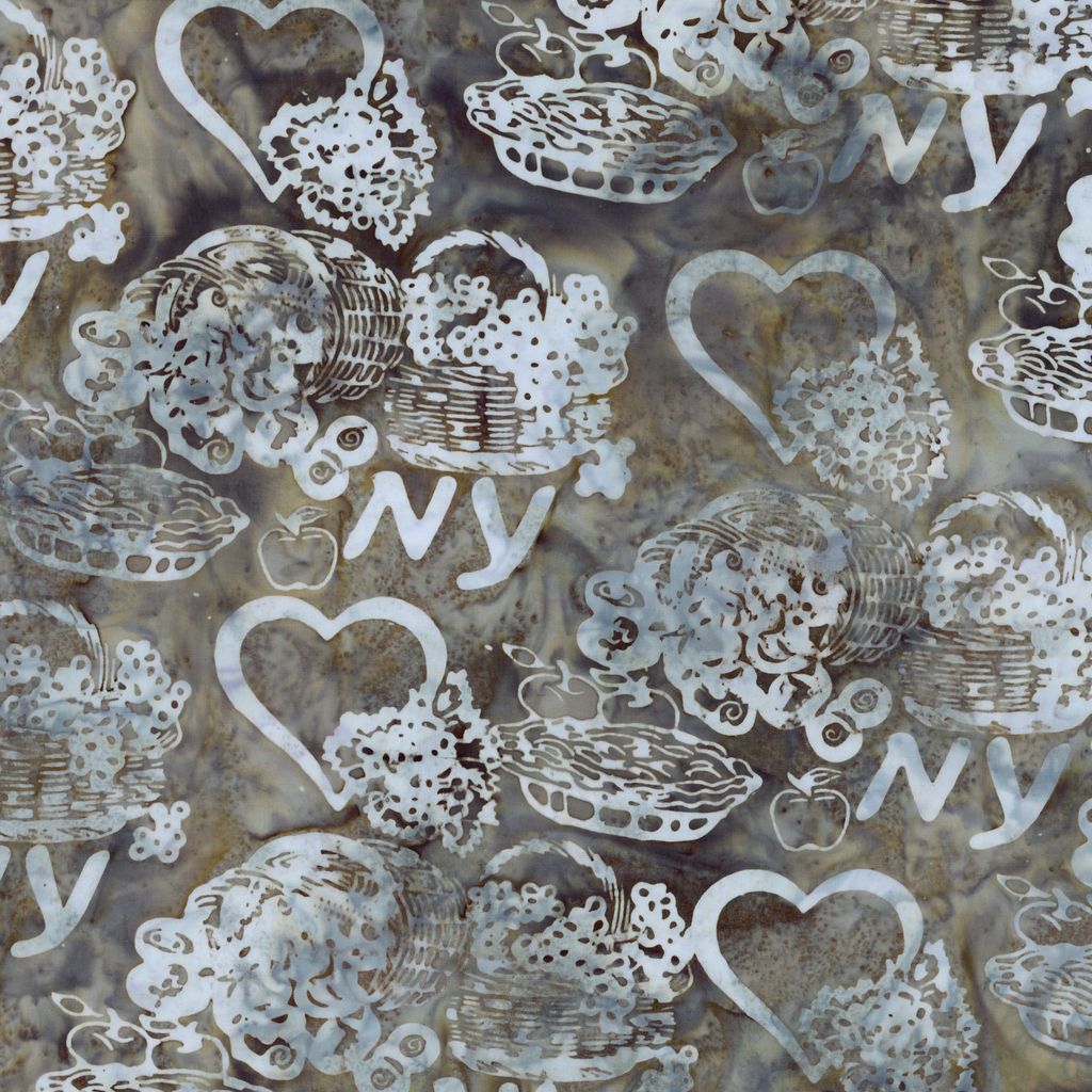 All New York Shop Hop,Heart NY Large Pebble Batik from Riley Blake, by the yard