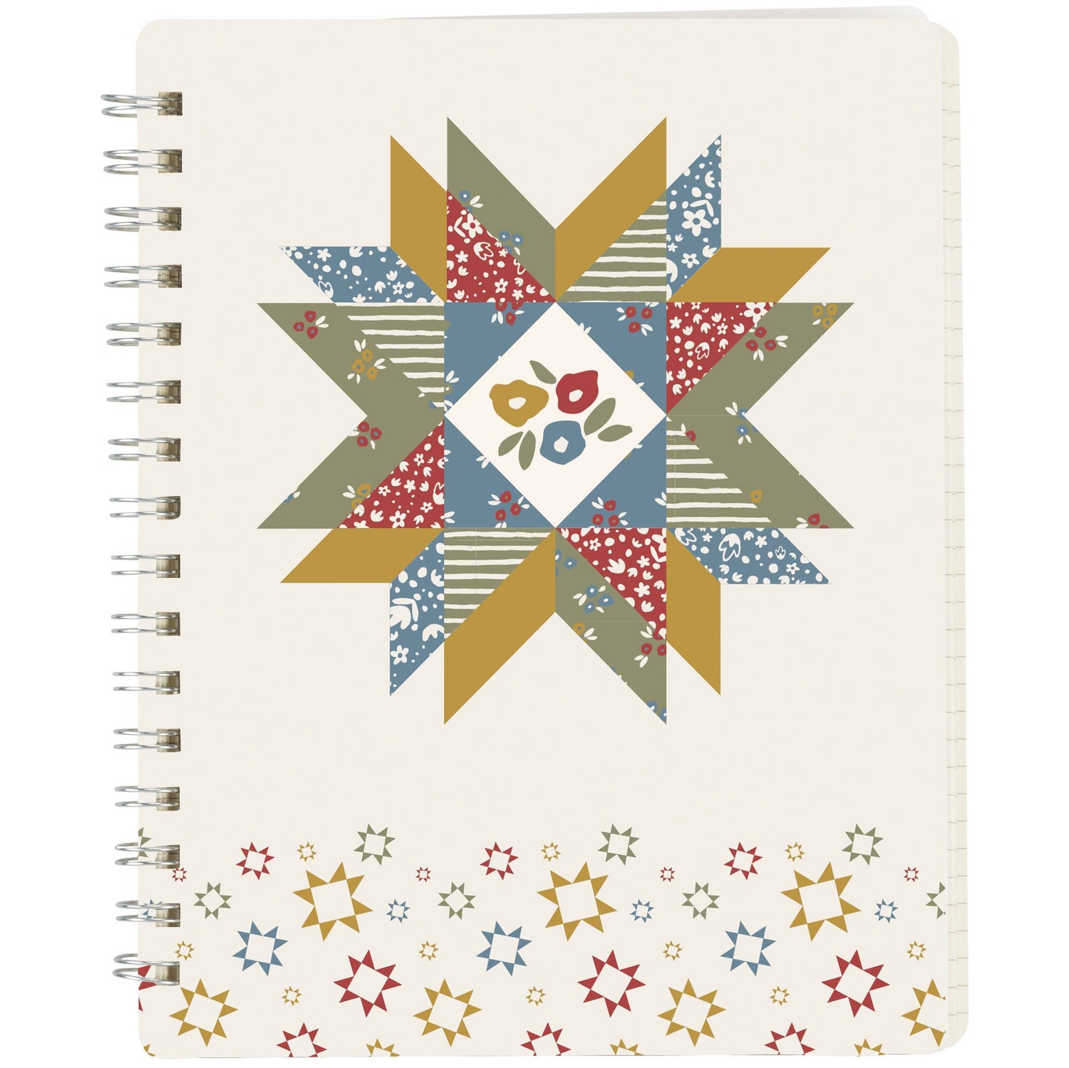 Star Quilt Spiral Notebook
