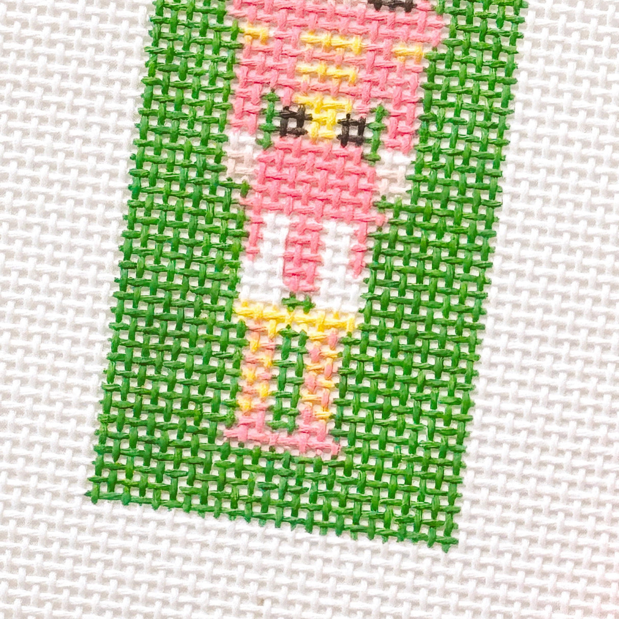 Hand Painted Nutcracker 3” Needepoint Canvas 13 Mesh Christmas Needlepoint Canvas Nutcracker Hand Painted