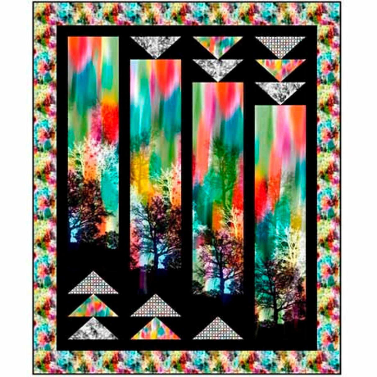 Tree Dance Kit by Quilting Treasures 4391A | Finished Size = 43" x 54"