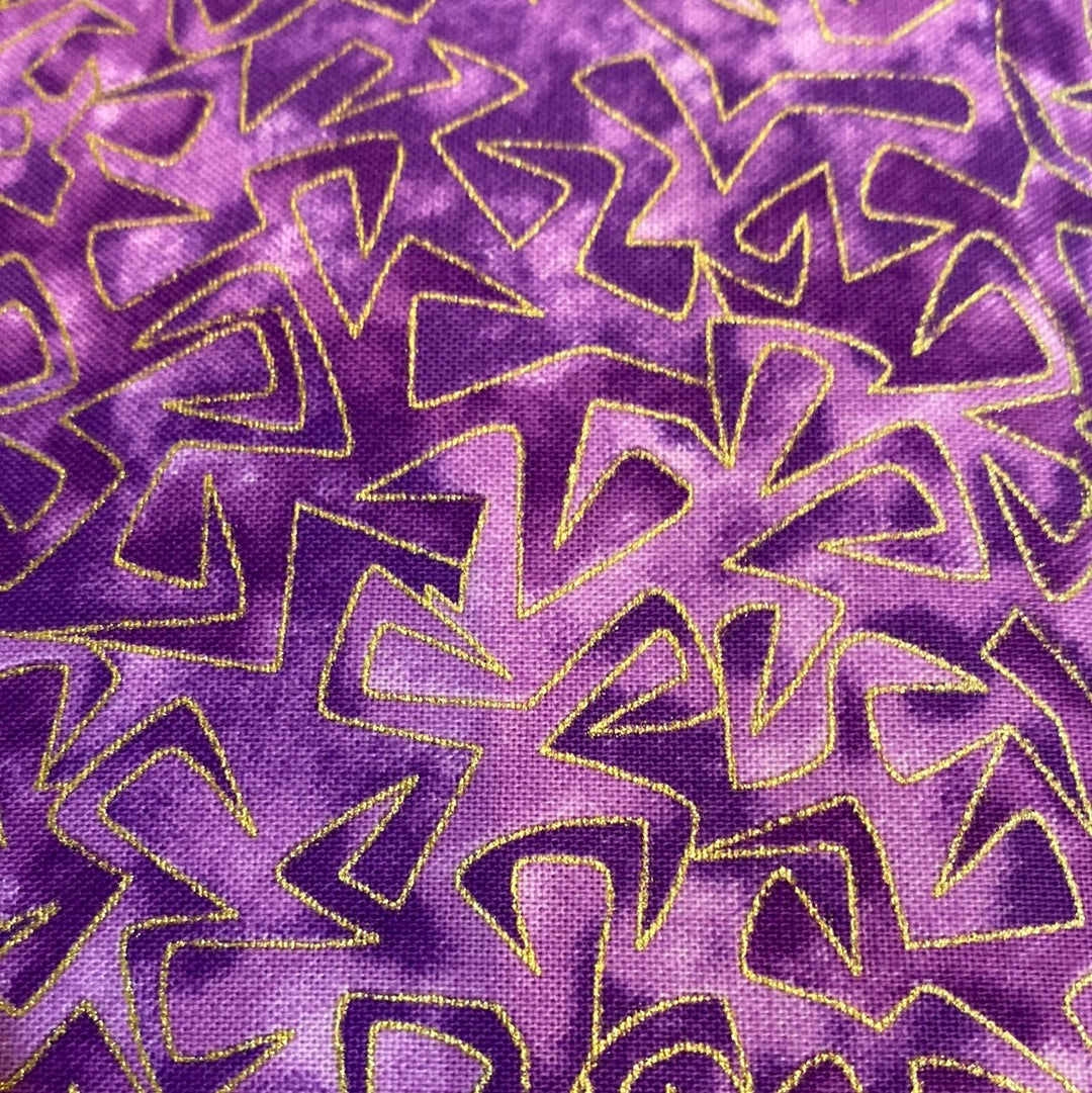 Benartex triangular motion violet metallic