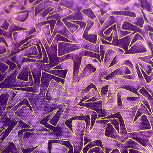 Benartex  triangular motion violet metallic