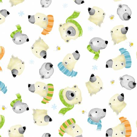 White Burr The Polar Bear Furry Faces Susy Bee