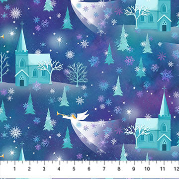 Angels on High Teal Angel by Northcott