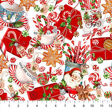 Peppermint Candy White Multi