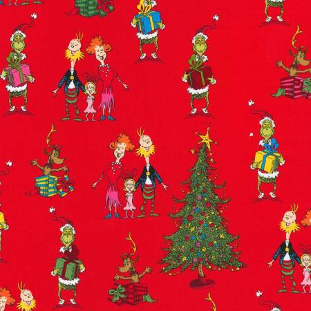 Red Dr. Seuss How the Grinch Stole Christmas