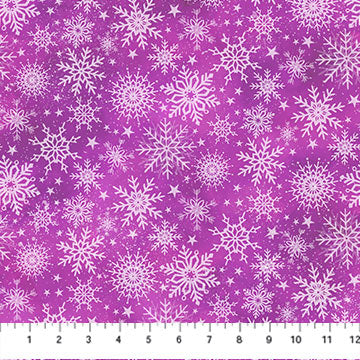 Angels on High fuchsia snow by Northcott