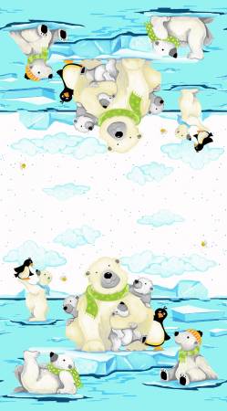 Aqua Burr The Polar Bear Double Border Susy Bee