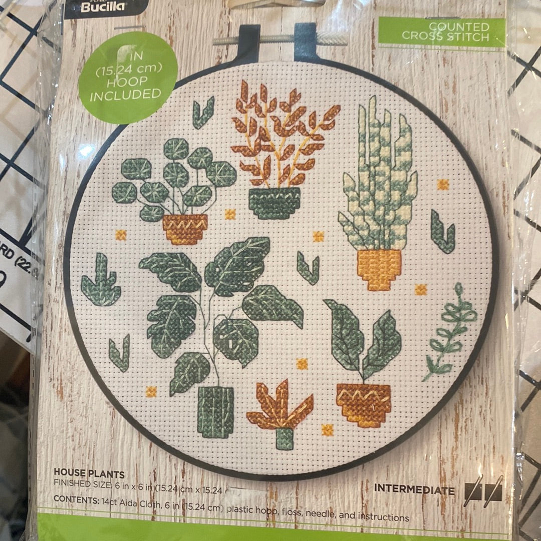 Bucilla 6" Floral Menagerie Counted Cross Stitch Kit