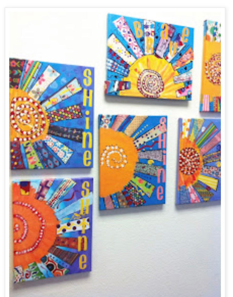 Fiber Art Kids Class, Canvas Fabric Painting 8/12/2023