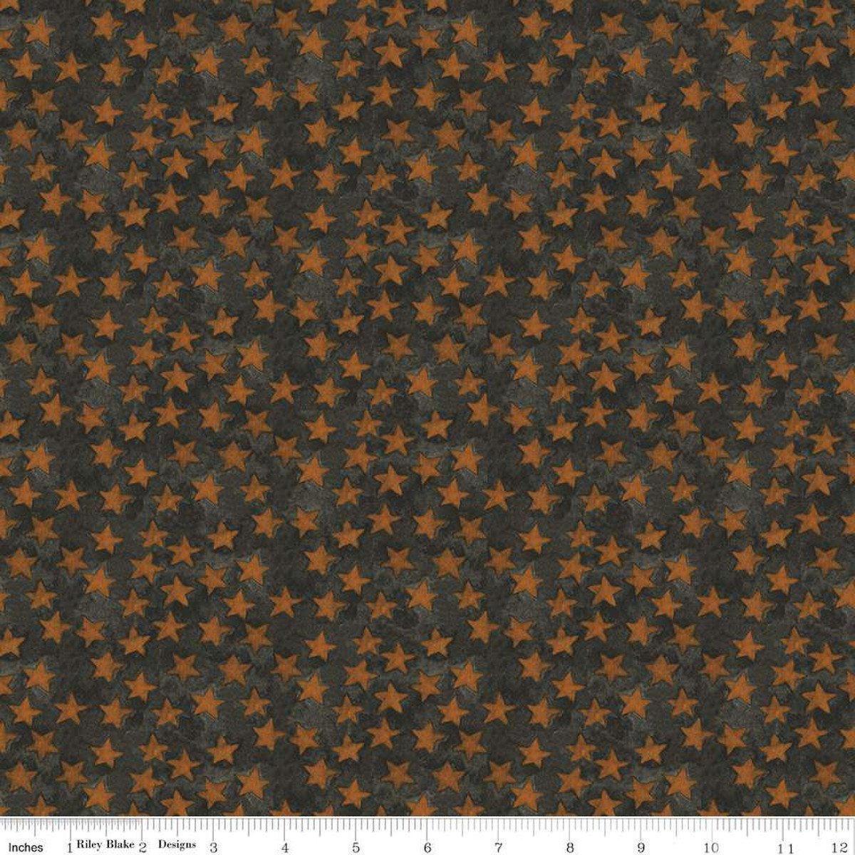 Halloween Whimsy, orange Stars by Riley Blake Designs
