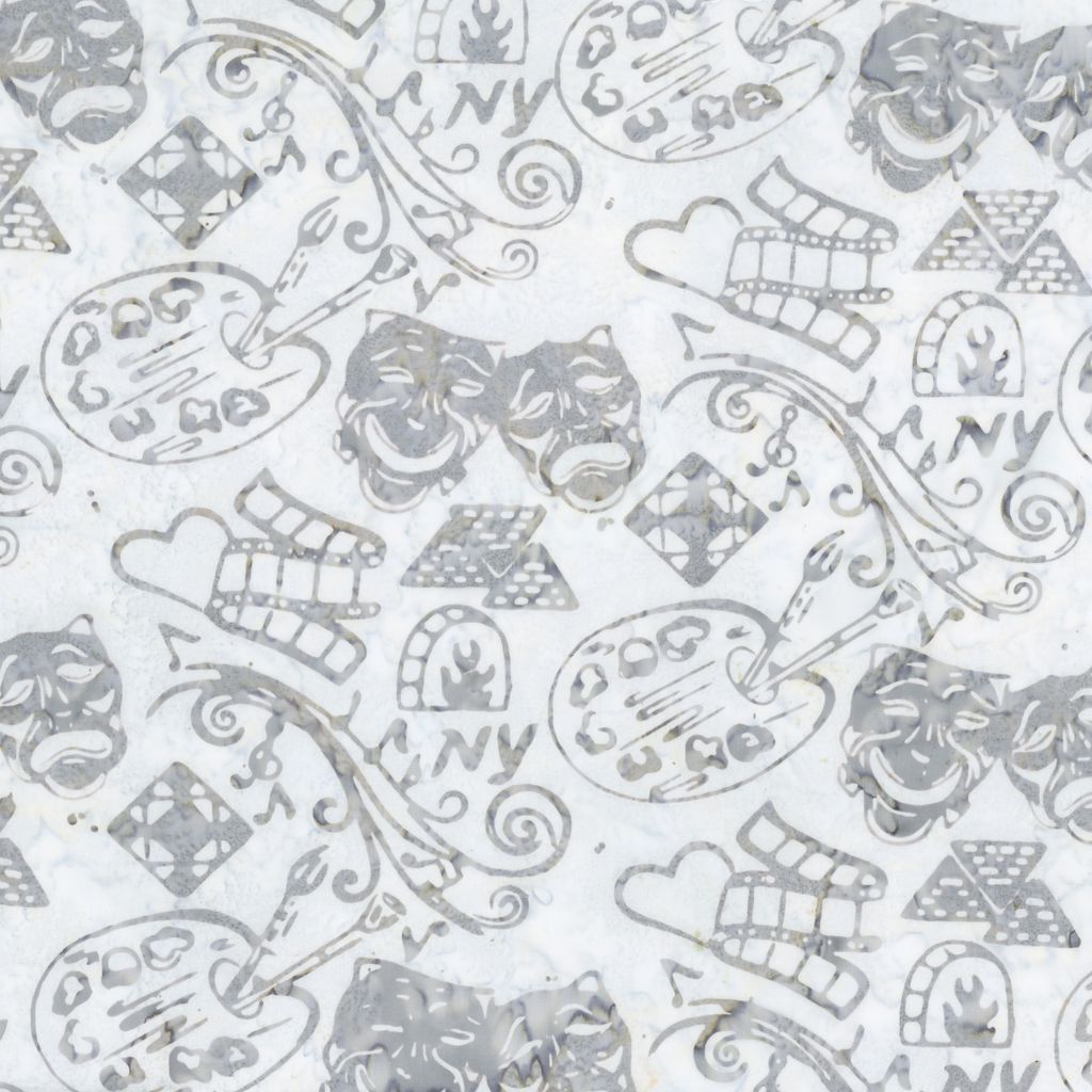 All New York Shop Hop,Icons Fog Batik from Riley Blake, by the yard
