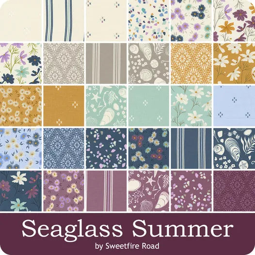 Seaglass Summer Charm Pack Sweetfire Road for Moda Fabrics