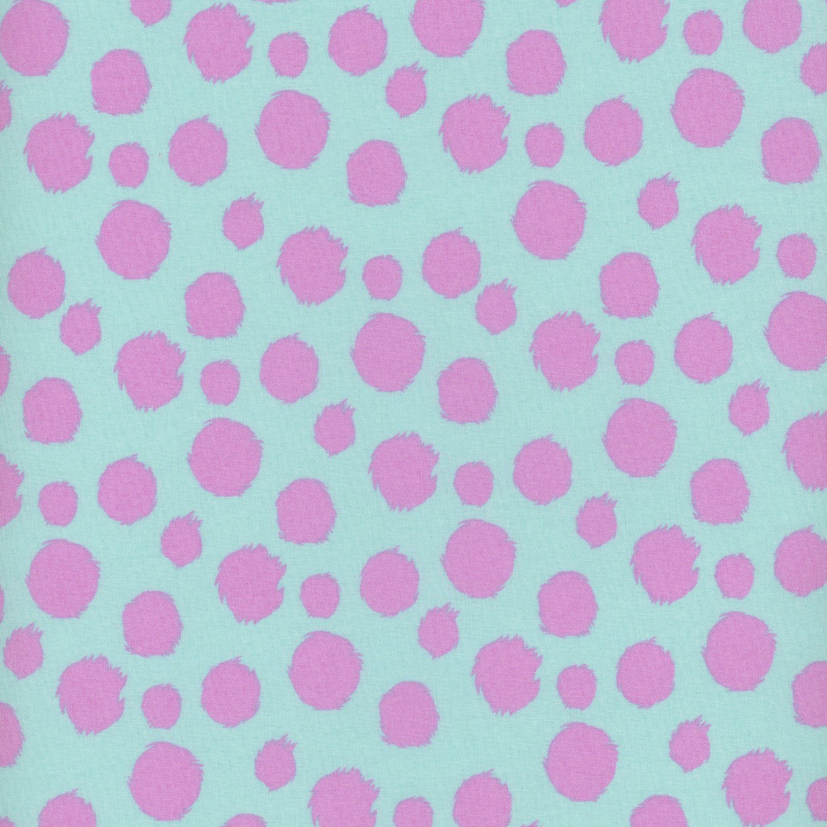 Tabby Road Deja Vu PWTP097 Technomint Fur Ball by Tula Pink for FreeSpirit Fabrics