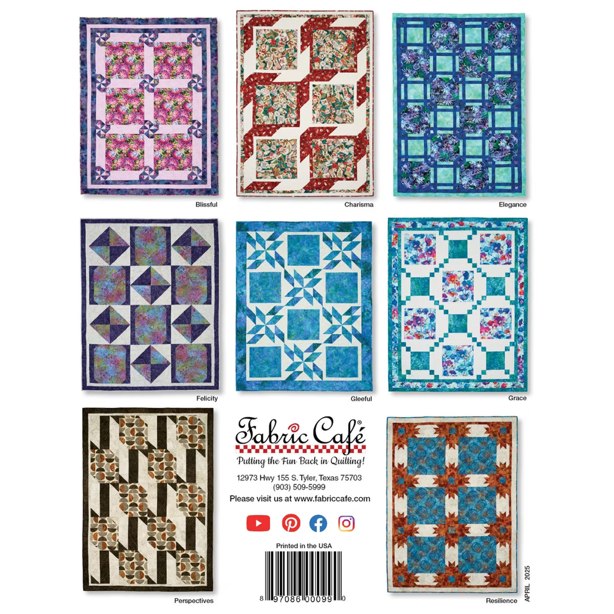 Big Block 3-Yard Quilts Book from Fabric Cafe