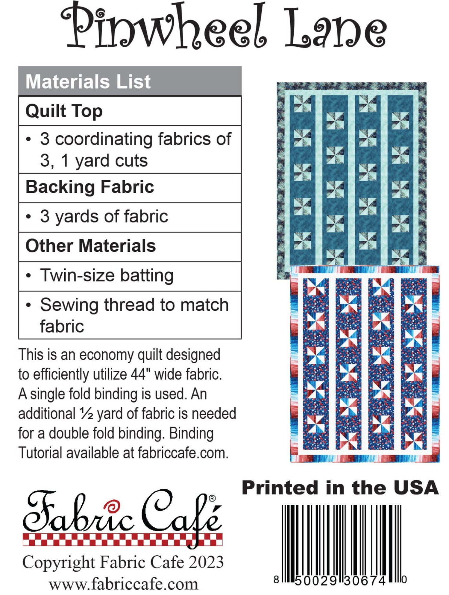 Fabric Cafe Pinwheel Lane