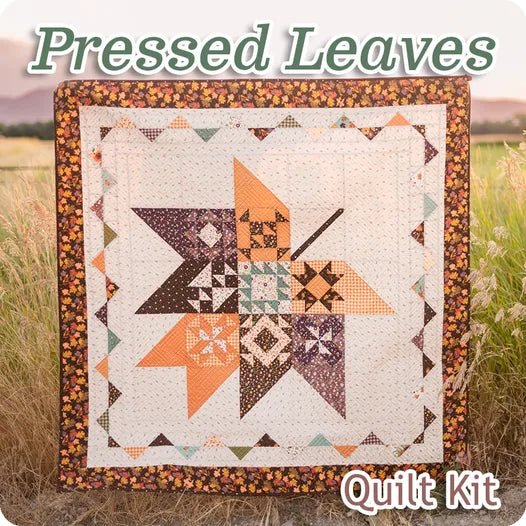 Pressed Leaves Quilt Kit Featuring The Awe of Autumn by Sandy Gervais