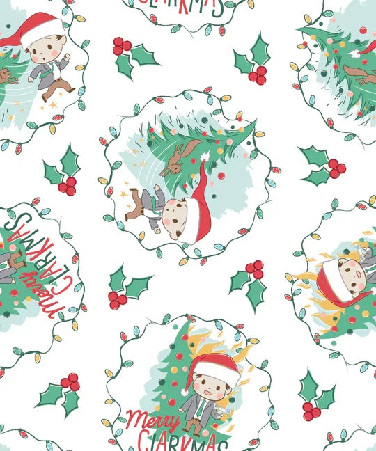 National Lampoons Christmas Vacation White Holly-Day Toss by the yard