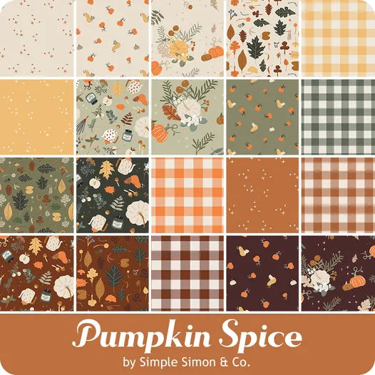 Pumpkin Spice 2.5" Rolie Polie Simple Simon and Company for Riley Blake Designs