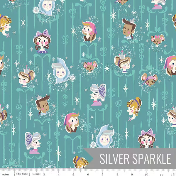 Cast in Raindrop Sparkle for Riley Blake Designs -