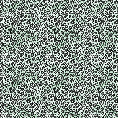 Mylah's Garden, Leopard Print, Mint y the yard