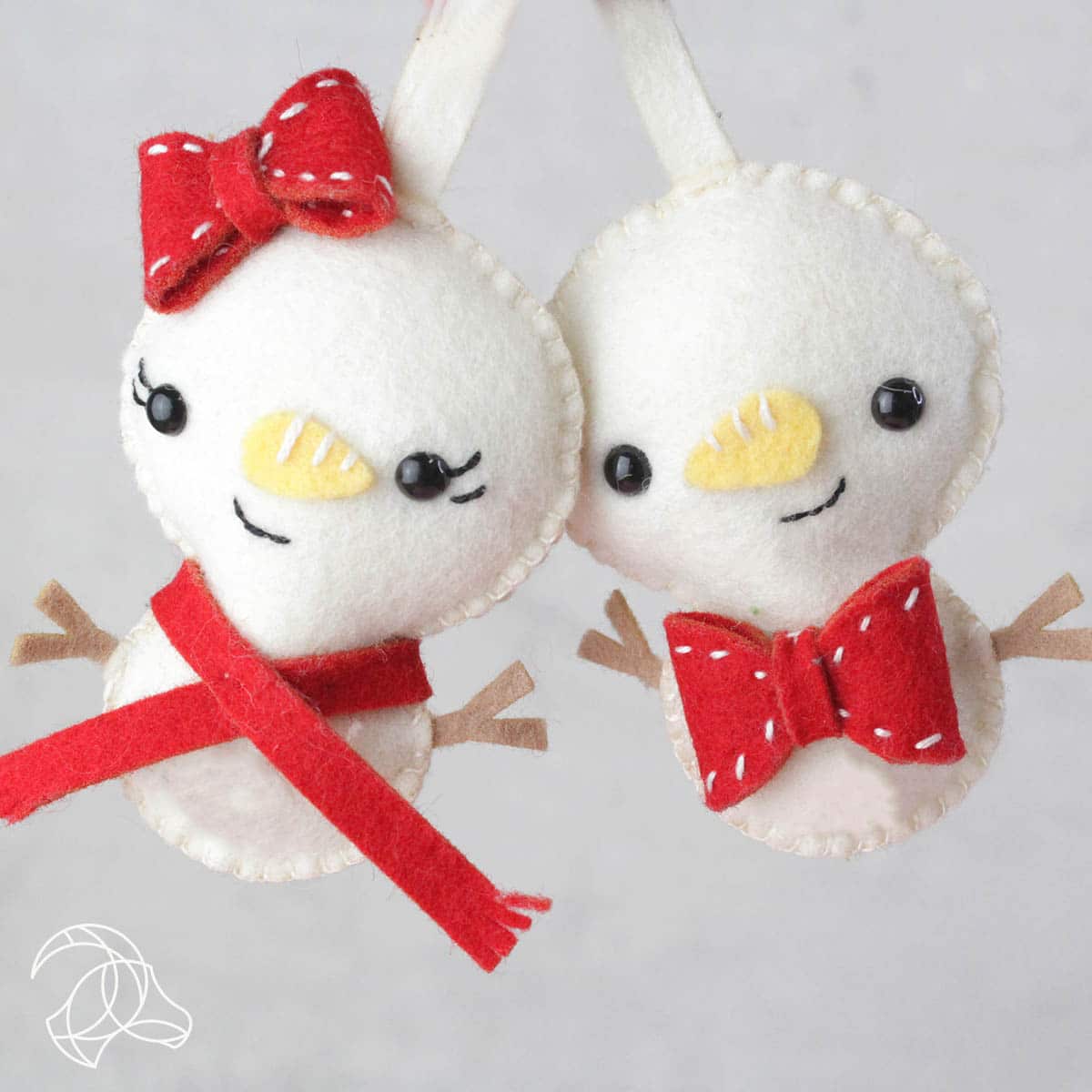 Diy Felt Pack - Snowman Ornaments