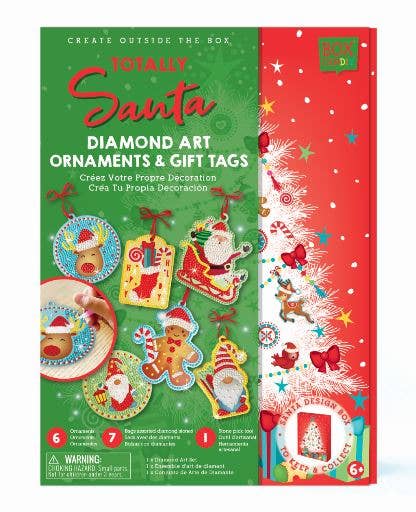 Totally Santa Diamond Art Ornaments & Gift Tags