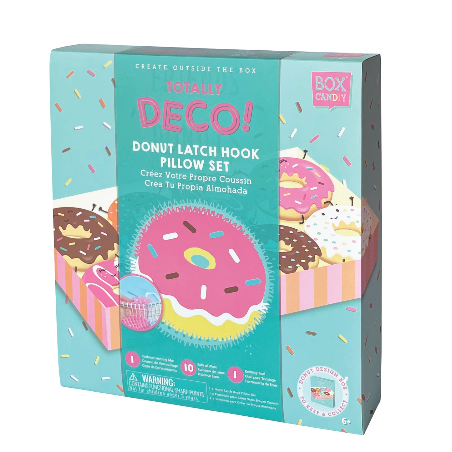 Totally Deco! Donut Latch Hook Pillow Set