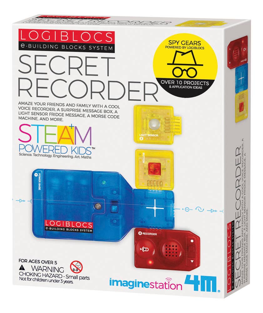 4M Logiblocs Secret Recorder E-Building Blocks System