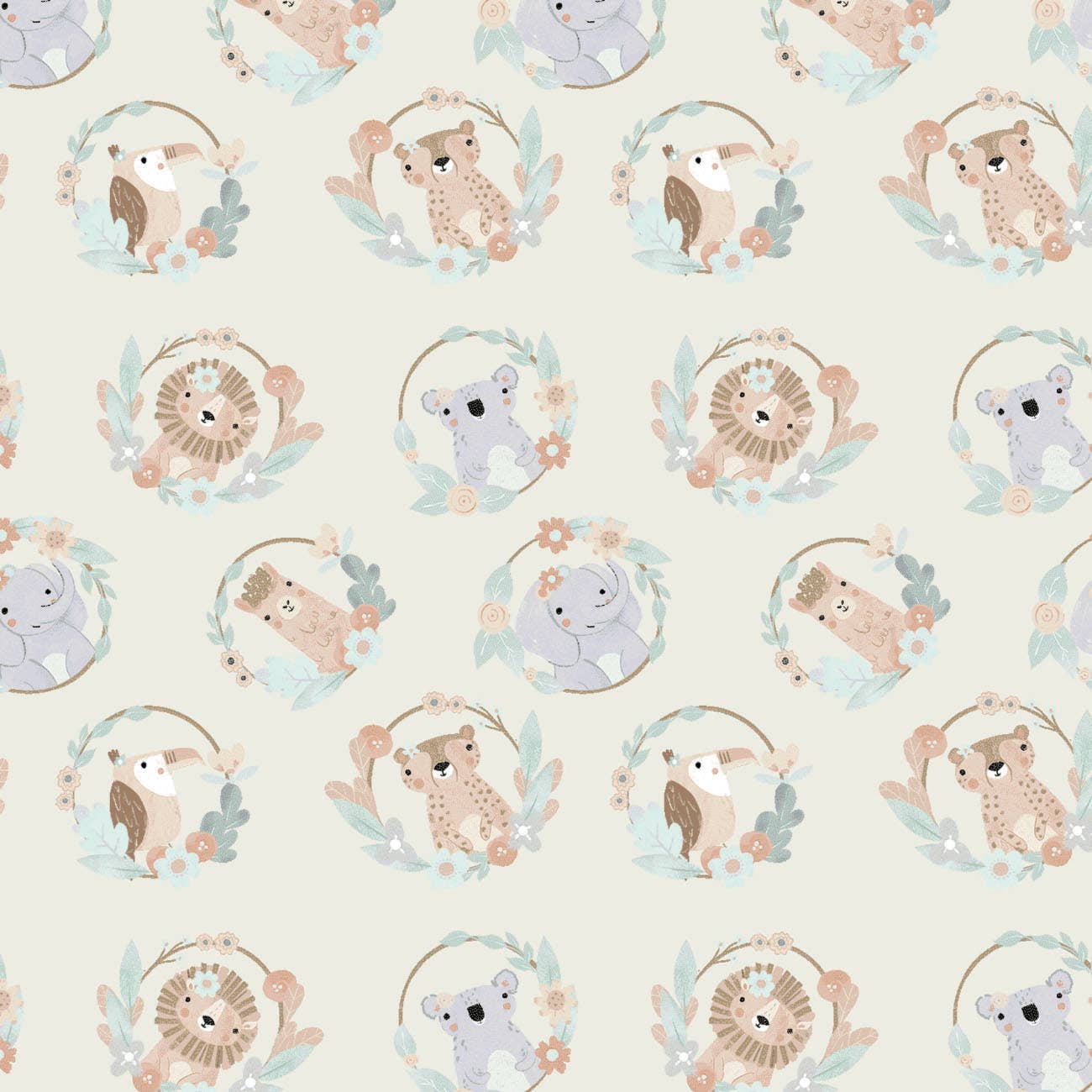 Oh Baby Its a Wild World Collection -Animal Frame -Cream