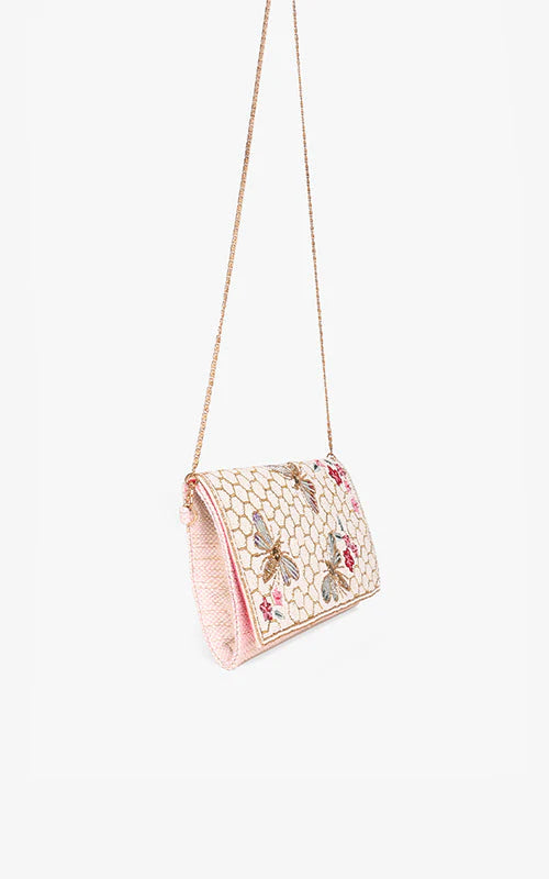 Rose Garden Golden Bee Clutch