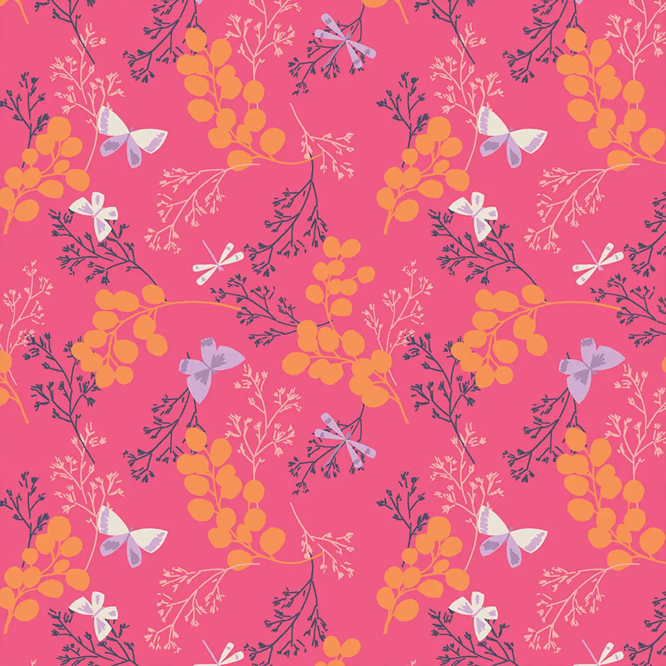 Amira - TWIGGY PINK-100%Cotton Fabric by the Yard- online only