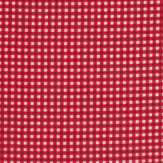 Beautiful Basics 610-R5 Bright Red Gingham Fabric by the Yard