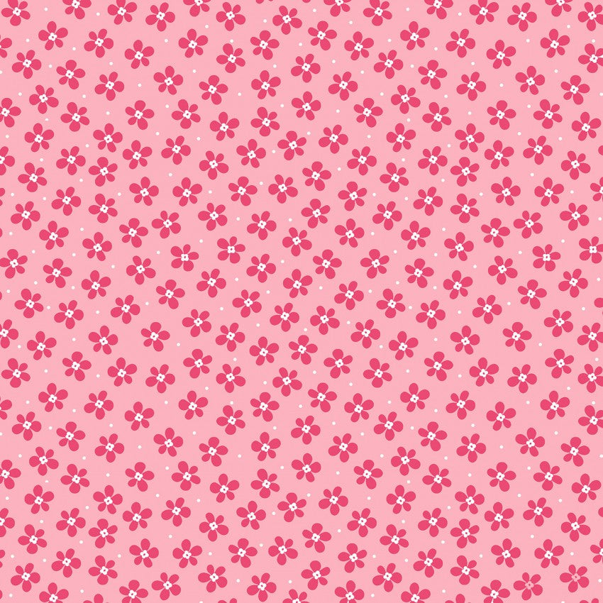 Contempo at Home Fabric by the Yard Sweet Flower Pink