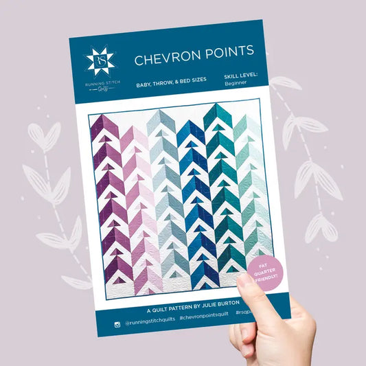 Chevron Points Quilt Pattern - PRINTED