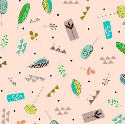 Posh Hedgehog Pink-Fabric by the Yard