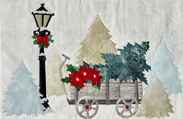 JOYEUX NOEL WAGON LASER CUT FABRIC KIT